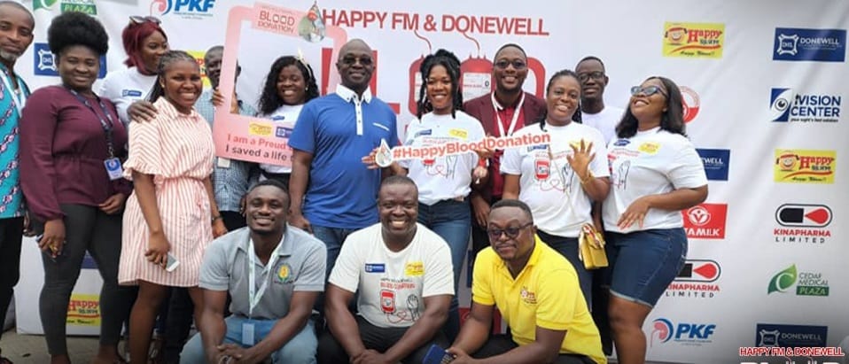 Happy FM/ Donewell Insurance hold blood donation exercise